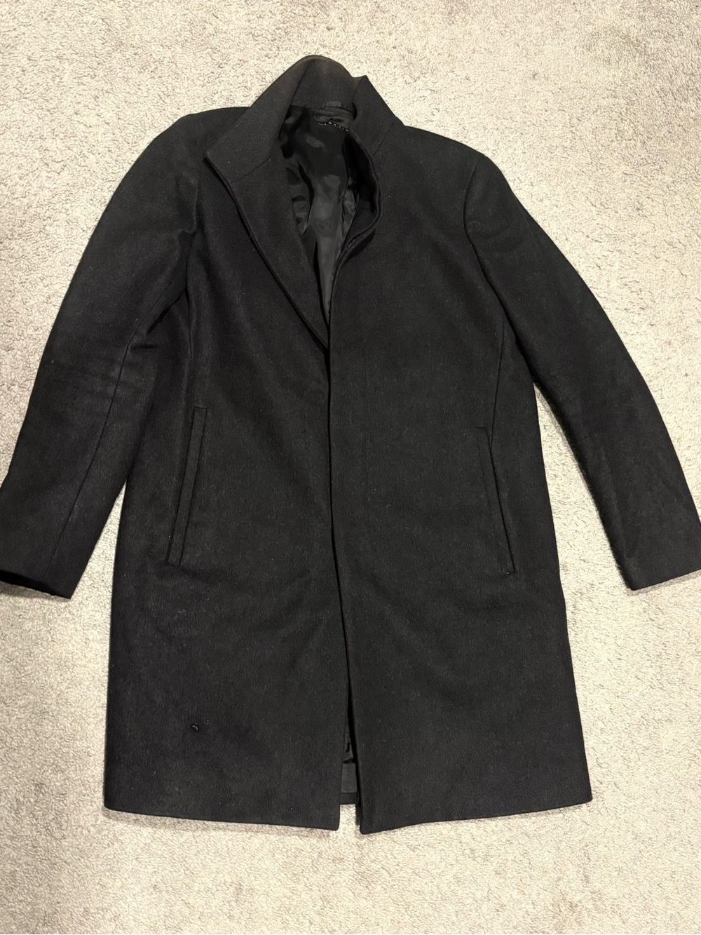 Theory Men’s Wool Cashmere Overcoat Size L